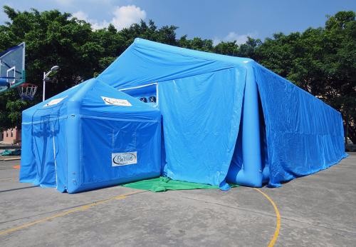 柳州蓝色充气帐篷